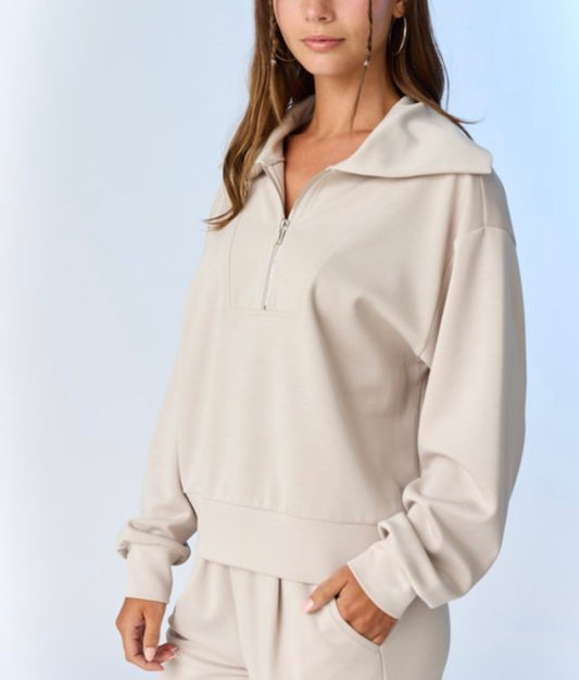 Zip Up Pullover (2 colors)