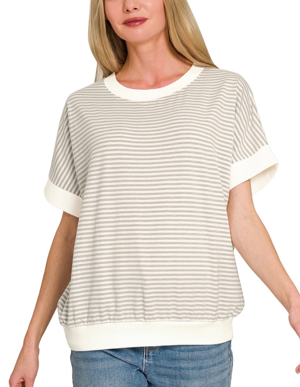 Striped Knit Top (2 colors)