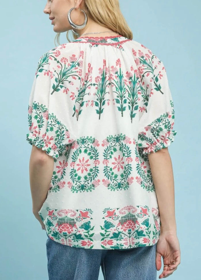 Swiss Florals Blouse