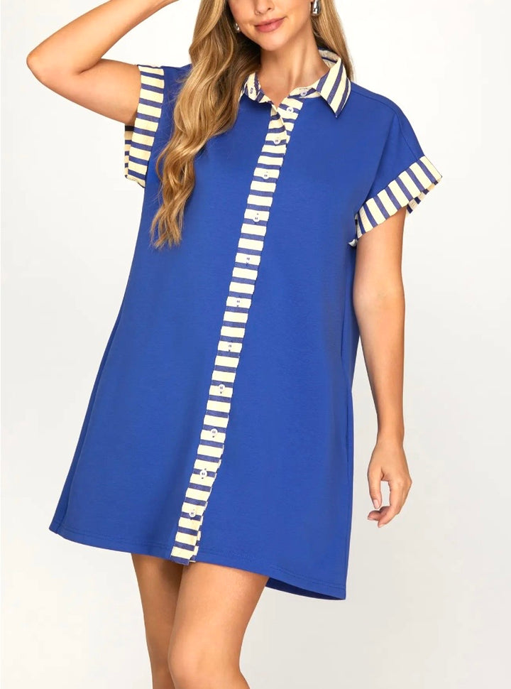 Luxe Knit Contrast Dress