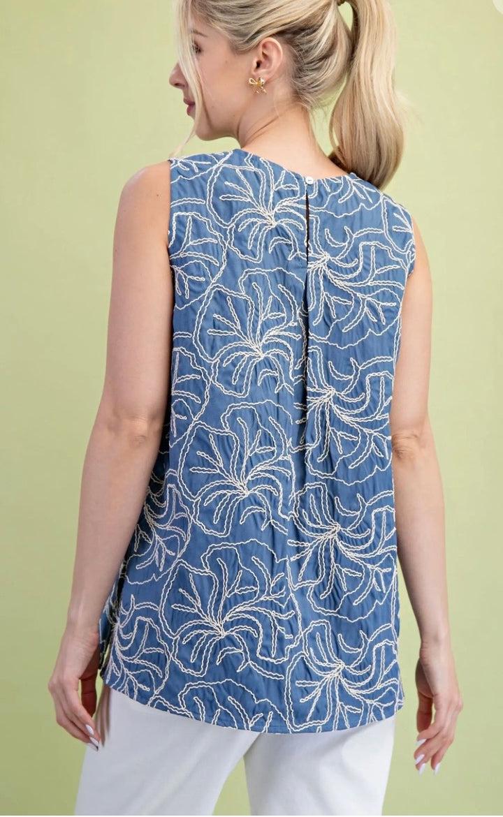 Embroidered Floral Blouse