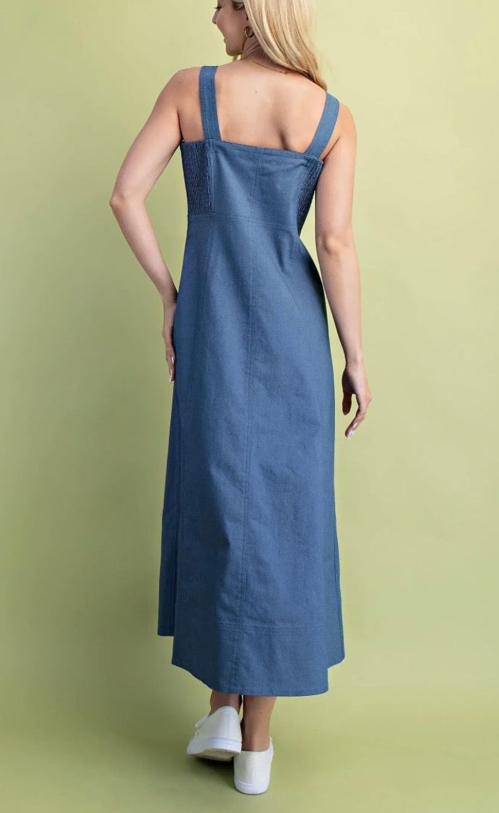Strappy Zipper Front Dress