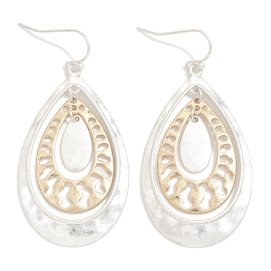 Two-tone Nested Earrings