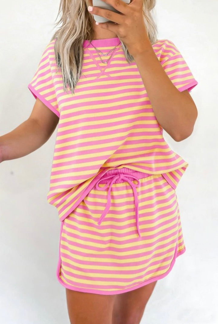 Striped Skort Set