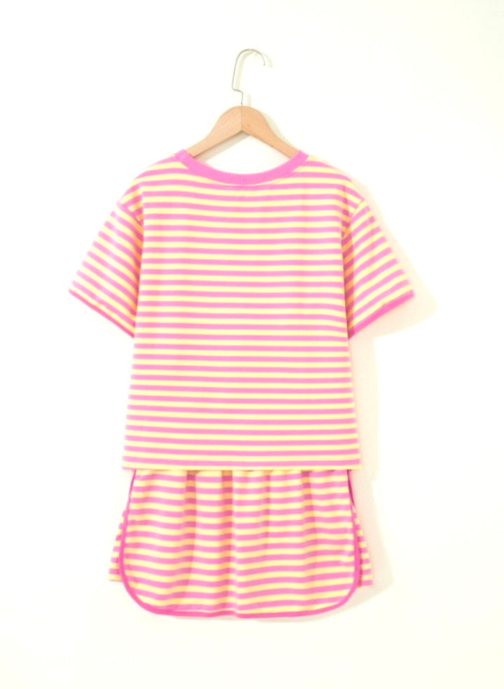 Striped Skort Set