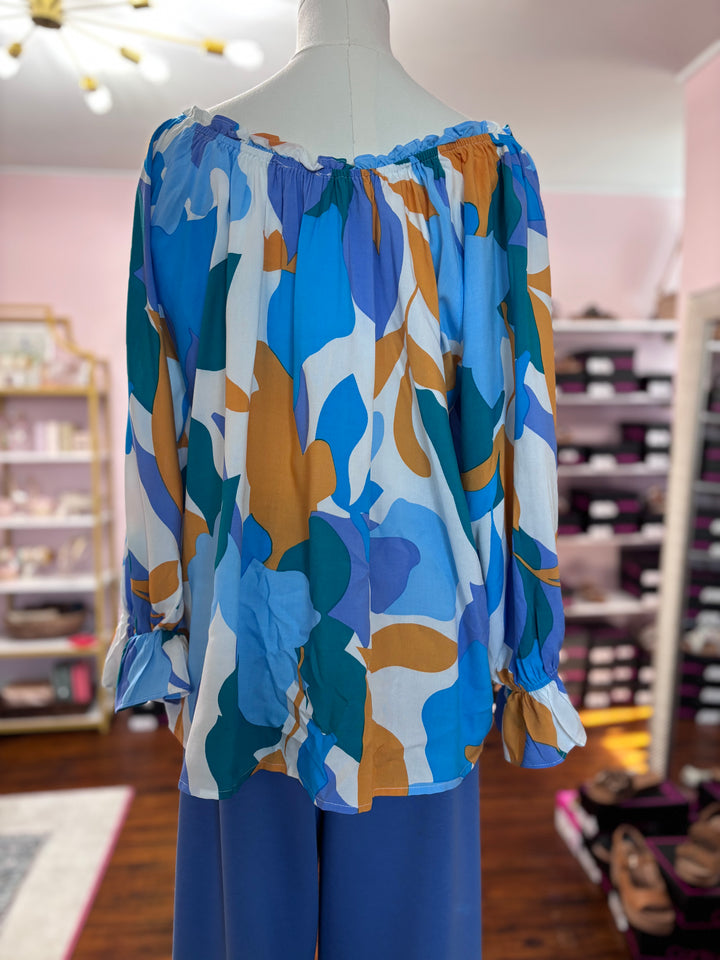Geo Print Blouse