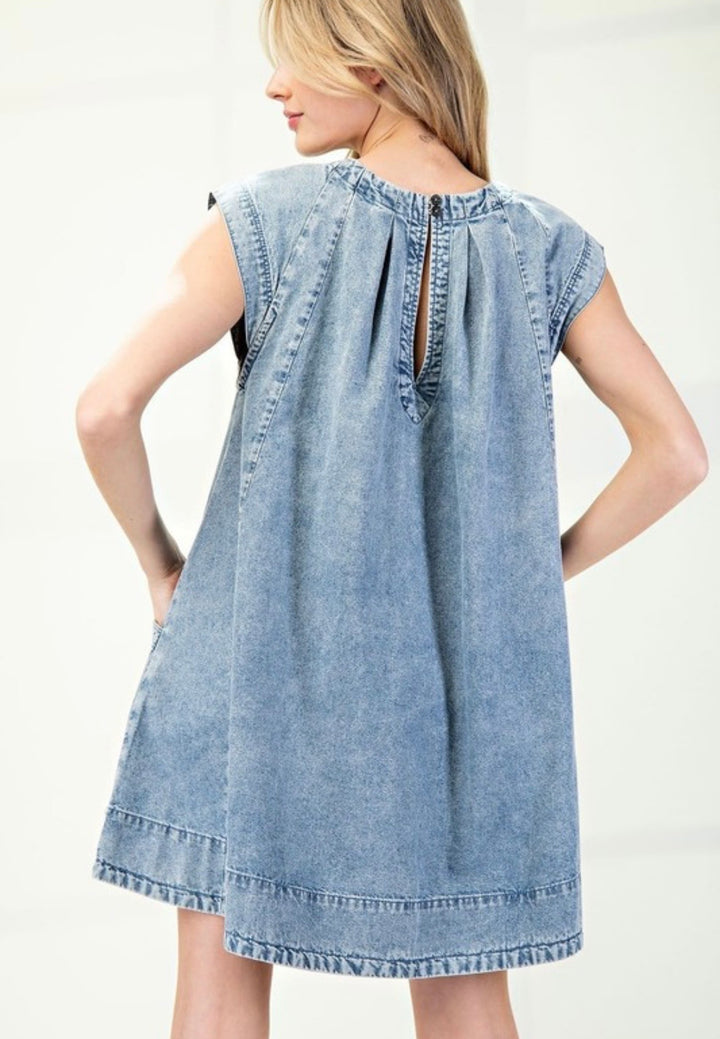 Mineral Wash Swing Dress