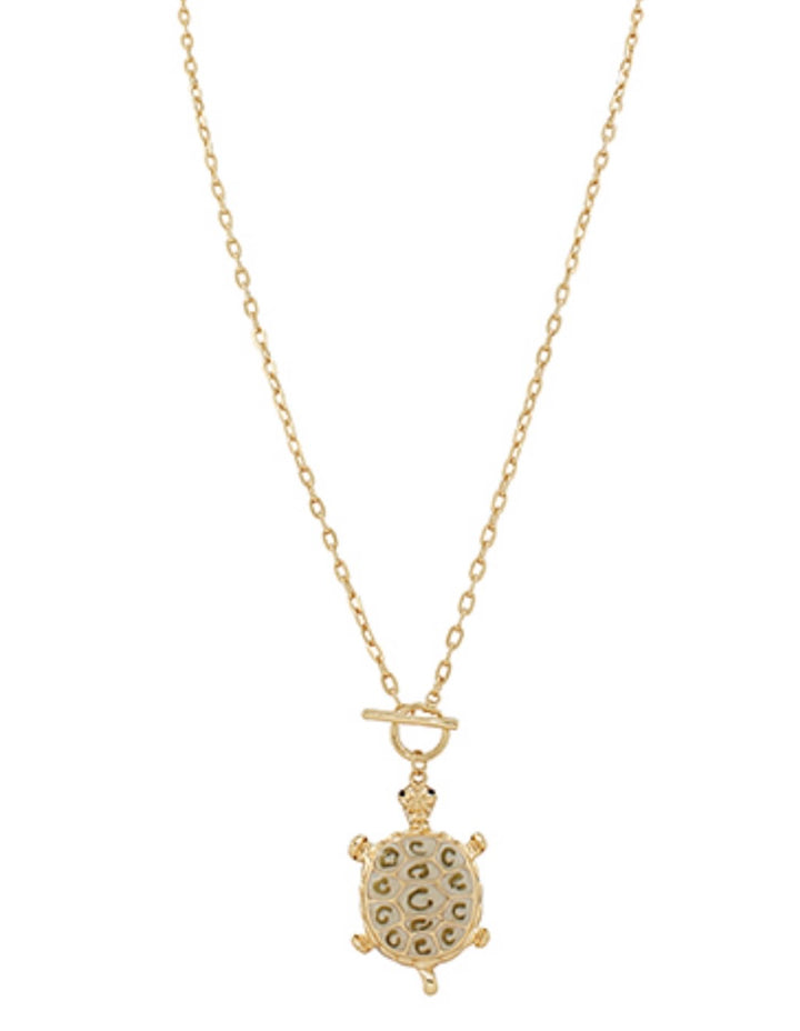 Turtle Pendant Long Necklace