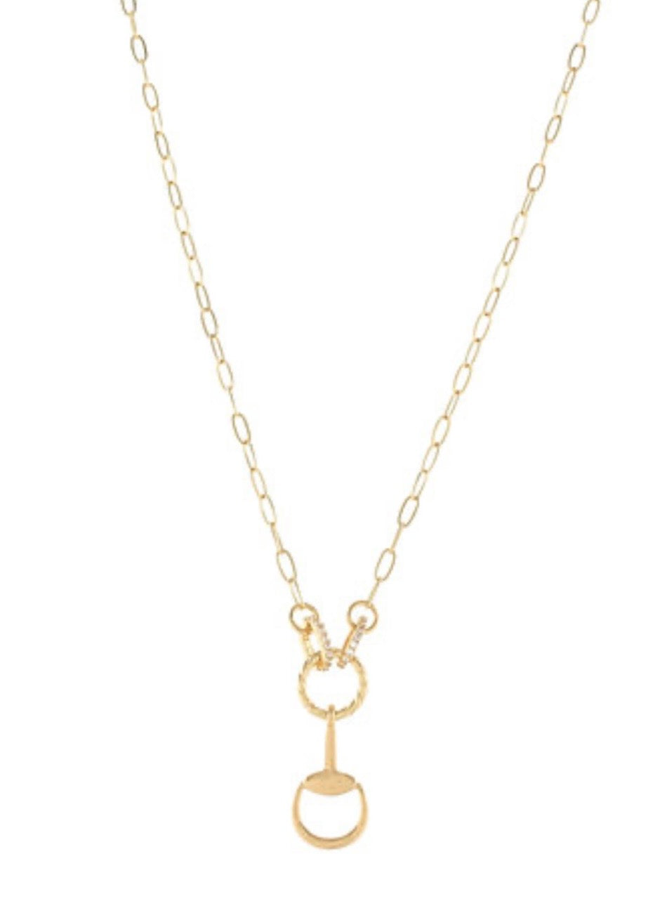 Horsebit Pendant Necklace