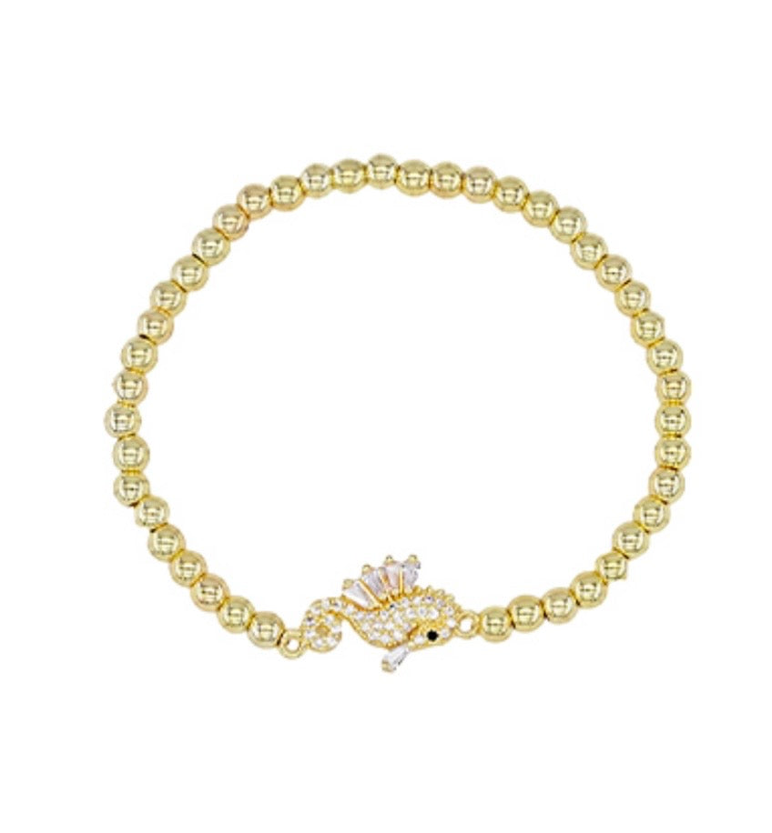 Crystal Seahorse Bracelet