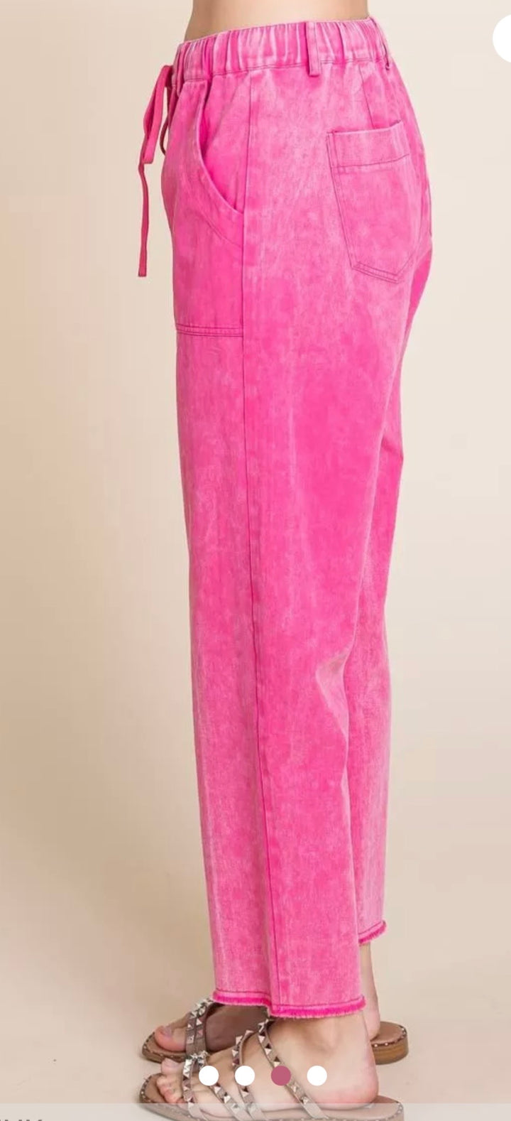 Hot Pink Ankle Jeans