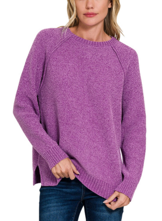 Chenille Raglan Sweater (5 colors)