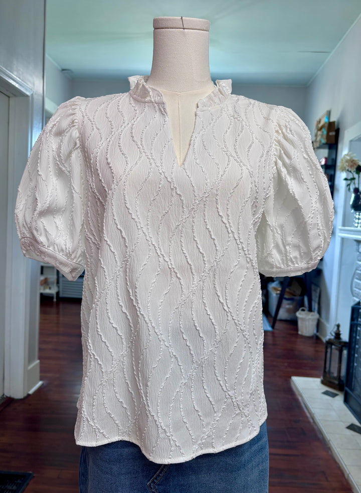 Textured Lines Top