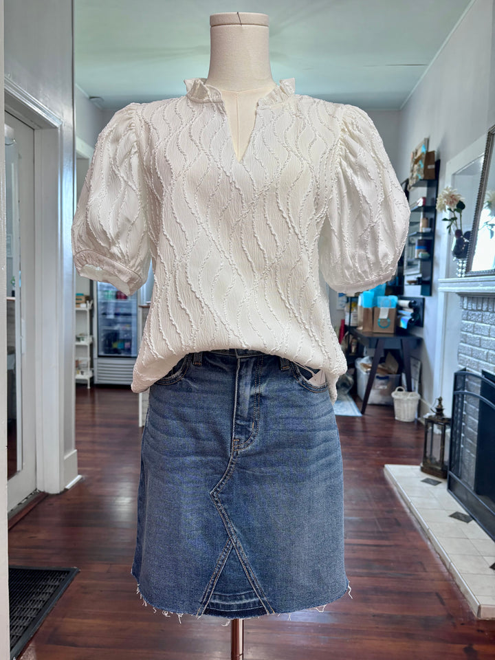 Textured Lines Top