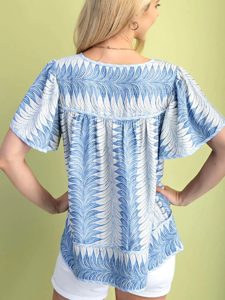 Blue Waves Blouse