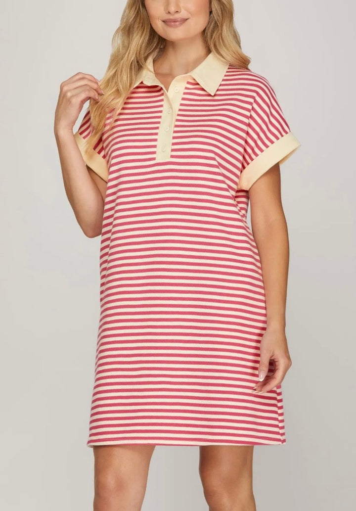 Striped Knit Dress
