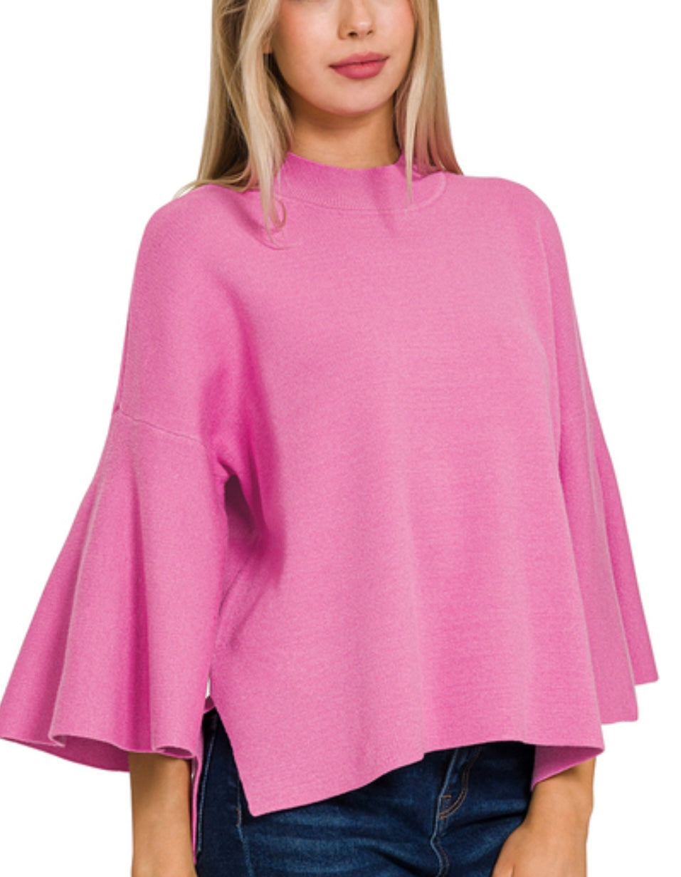 Bell Sleeve Sweater (2 colors)