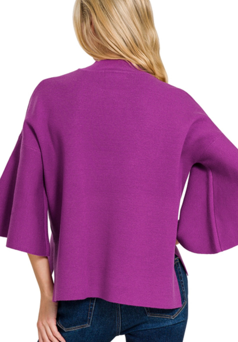 Bell Sleeve Sweater (2 colors)