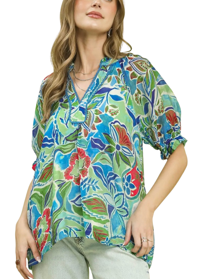 Chiffon Floral Blouse