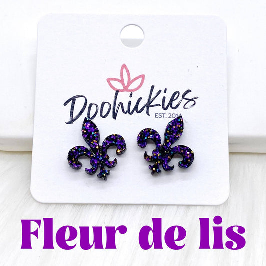 Fleur de lis Studs