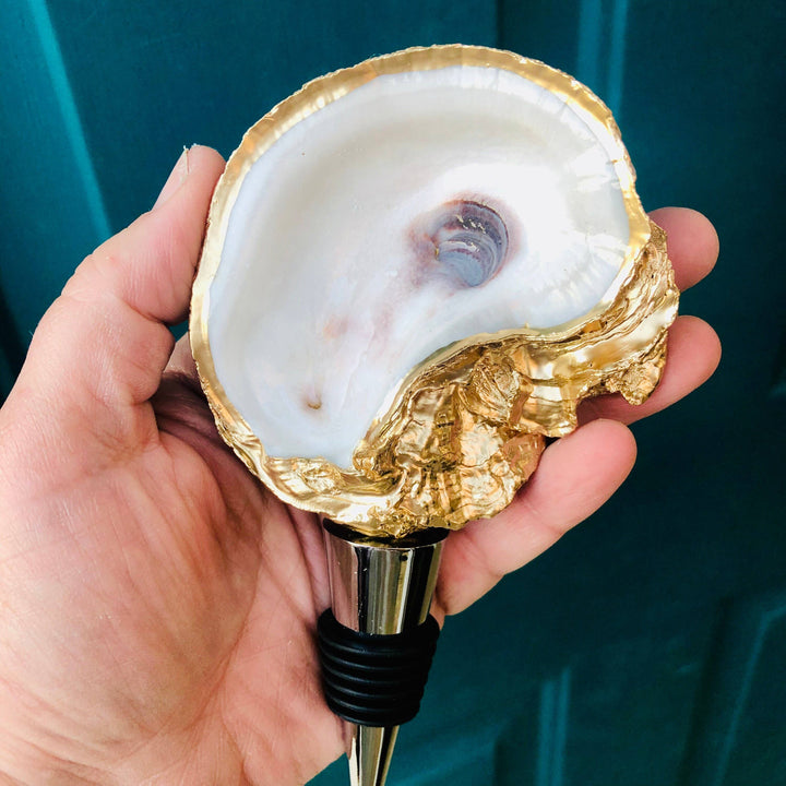 Oyster Wine Stopper--Octopus Print