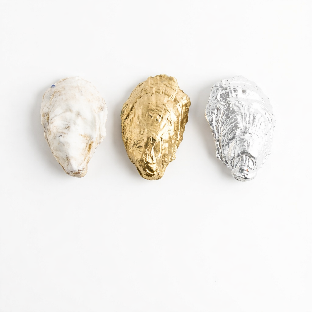Hydrangea Harbor Ring Oyster Dish|Gold