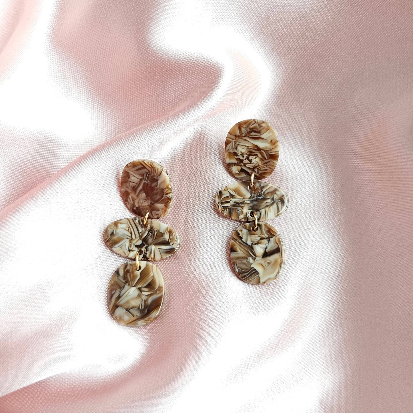 Florence Earrings - Hickory Brown