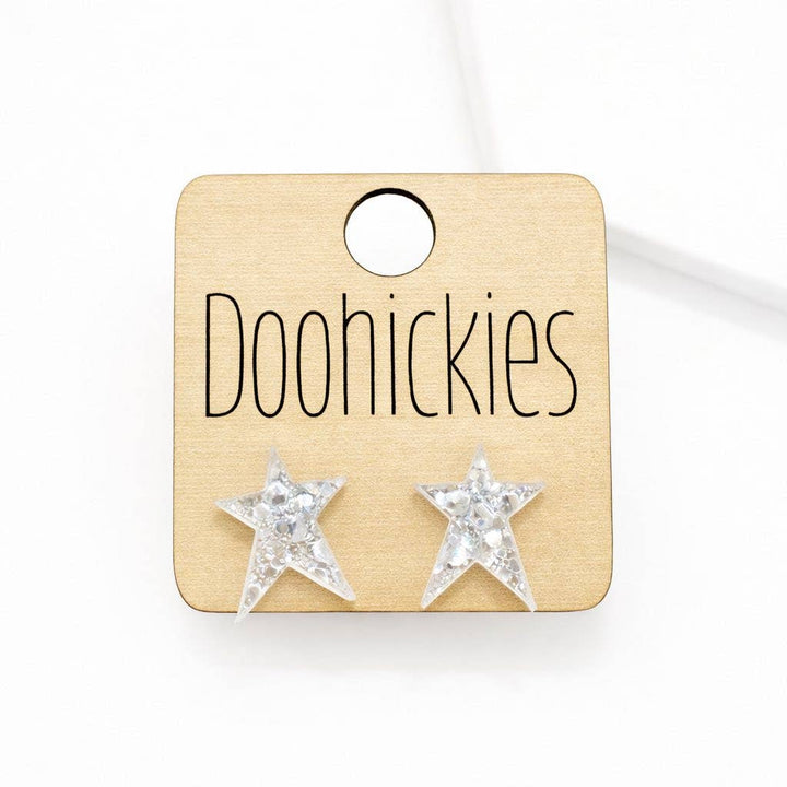 Sparkle Prim Star Studs - Patriotic Earrings