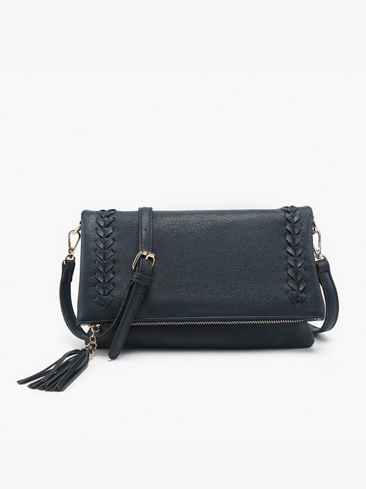 Isadora Whipstitch Crossbody w/ Tassel Zip