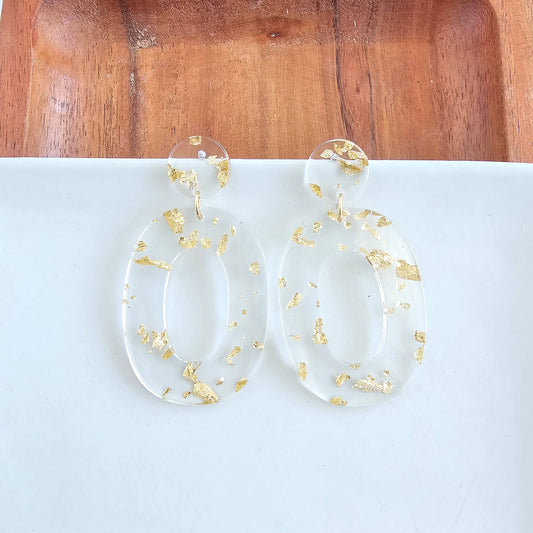 Sloan Earrings - Gold Foil // Holiday, Christmas