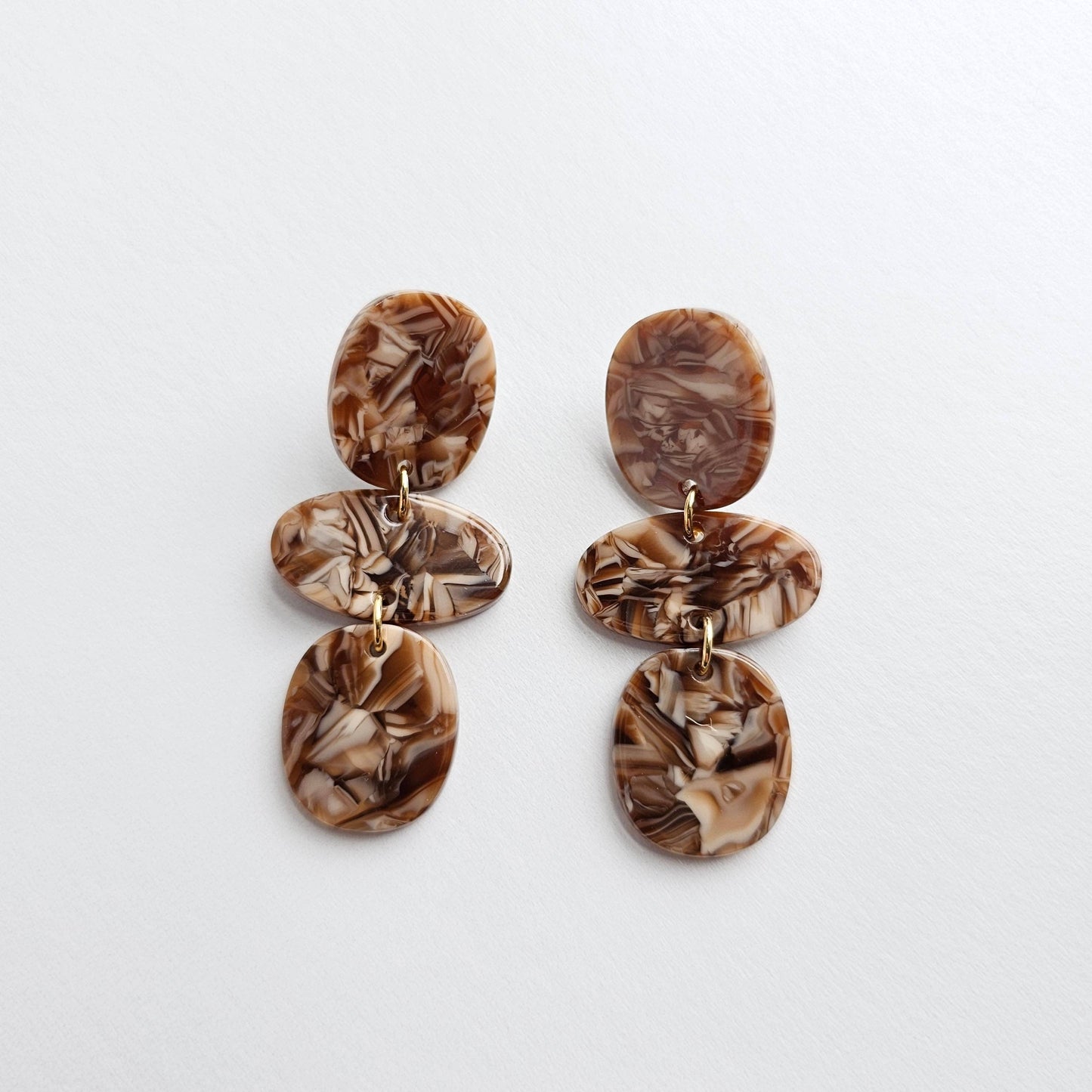 Florence Earrings - Hickory Brown