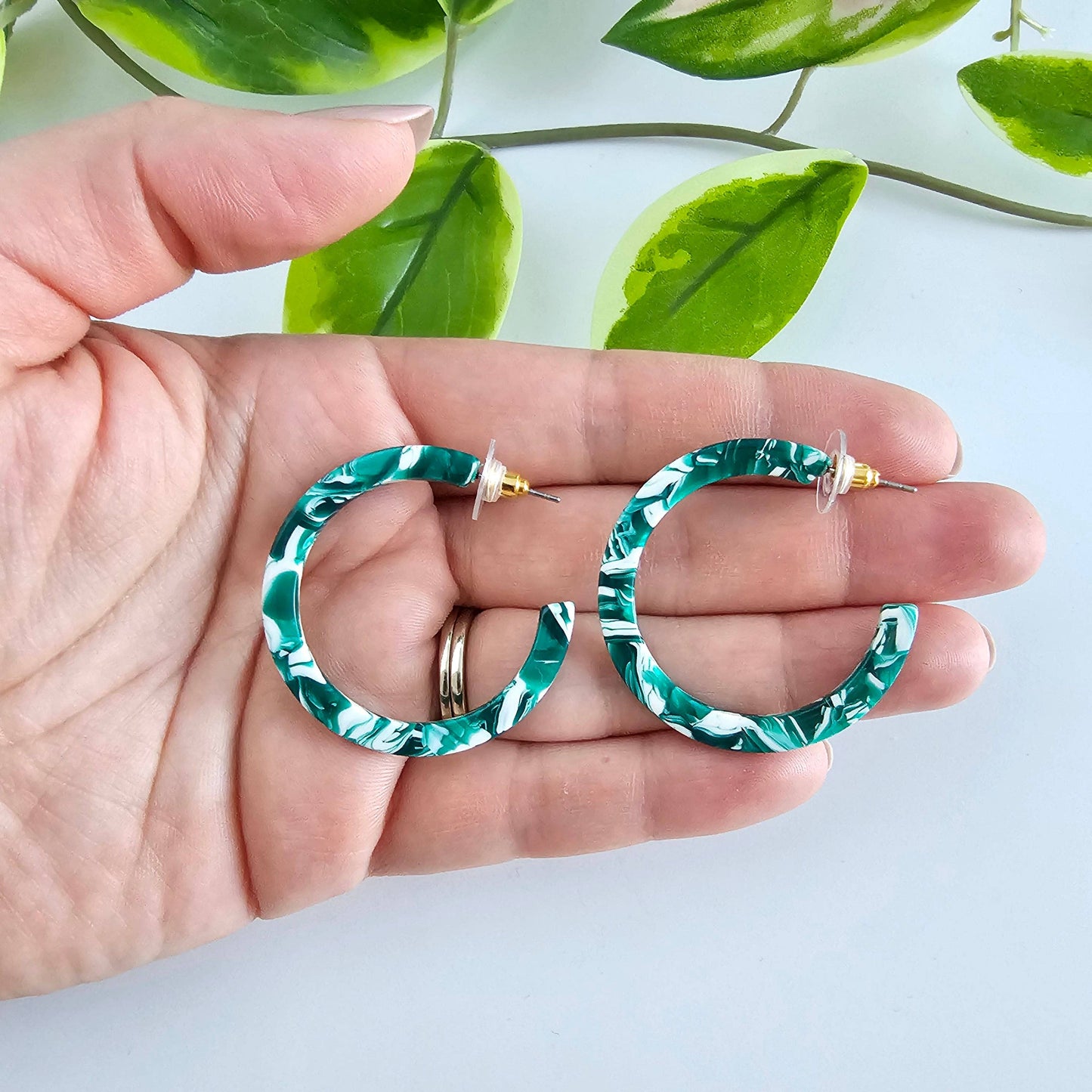 Camy Hoops - Sea Green