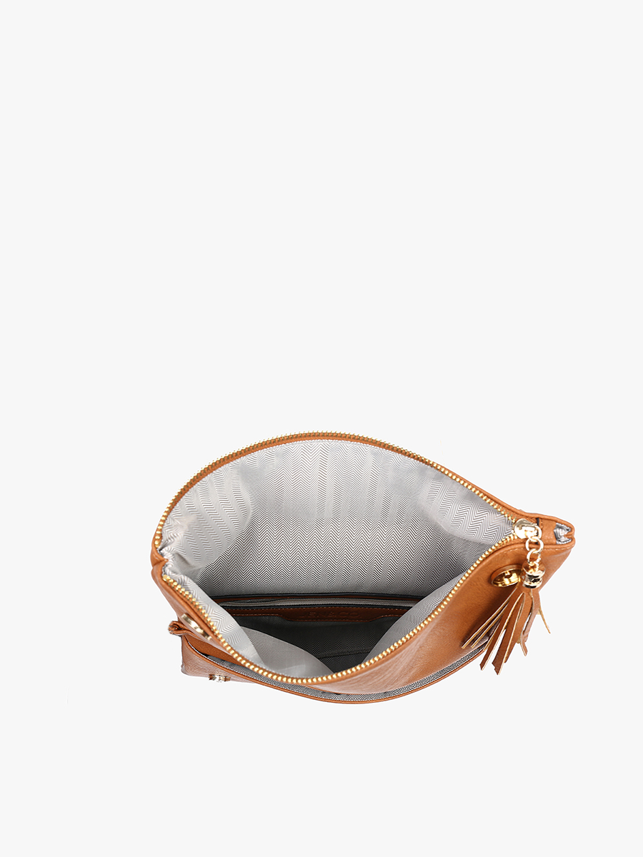 Isadora Whipstitch Crossbody w/ Tassel Zip