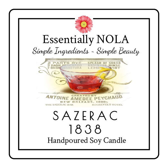 Sazerac Cocktail Inspired Candle