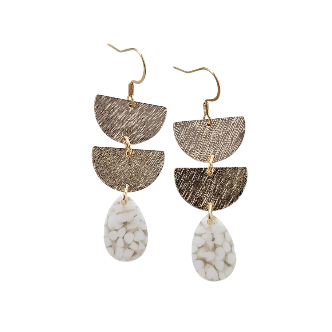 Aria Earrings - Pebble // Spring, Summer