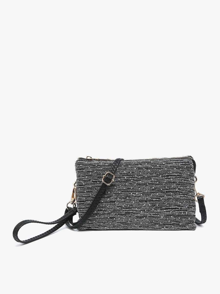 Riley Shimmer Stripe 3 Compartment Crossbody | M013SHST