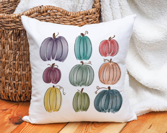 Fall Pillow, Pumpkin Throw Pillow, Fall Home Decor