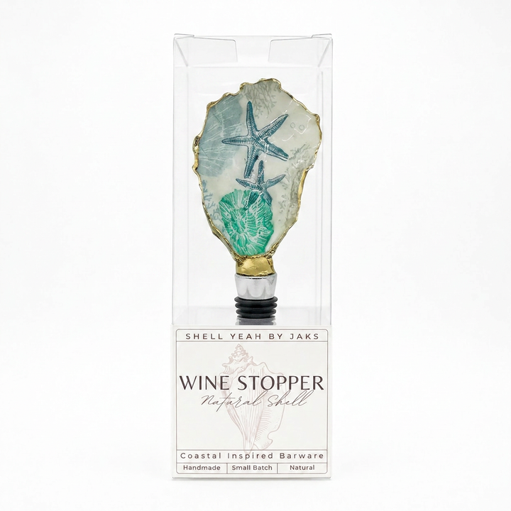 Starfish Shell Oyster Shell Wine Stopper
