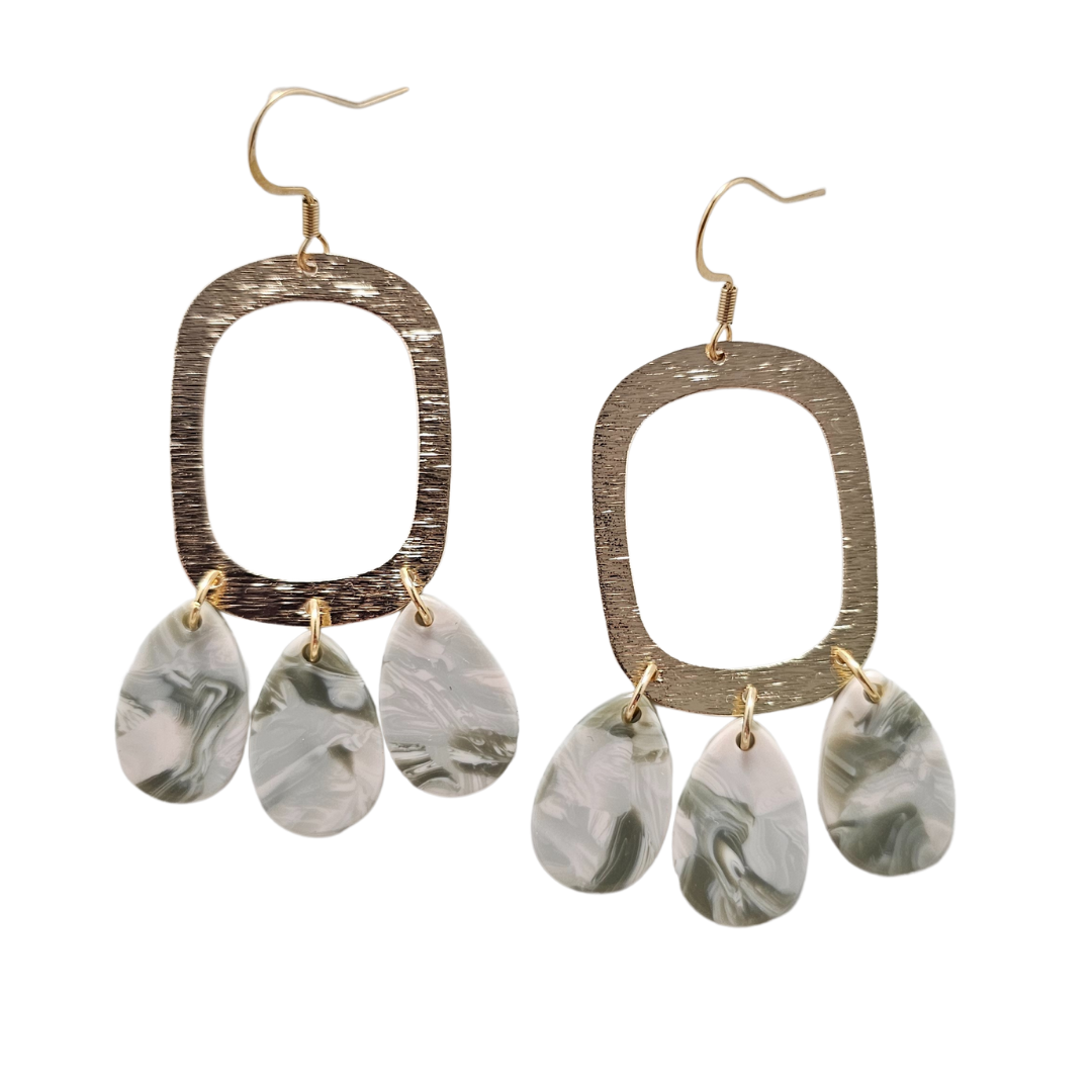 Ophelia Earrings - Sage