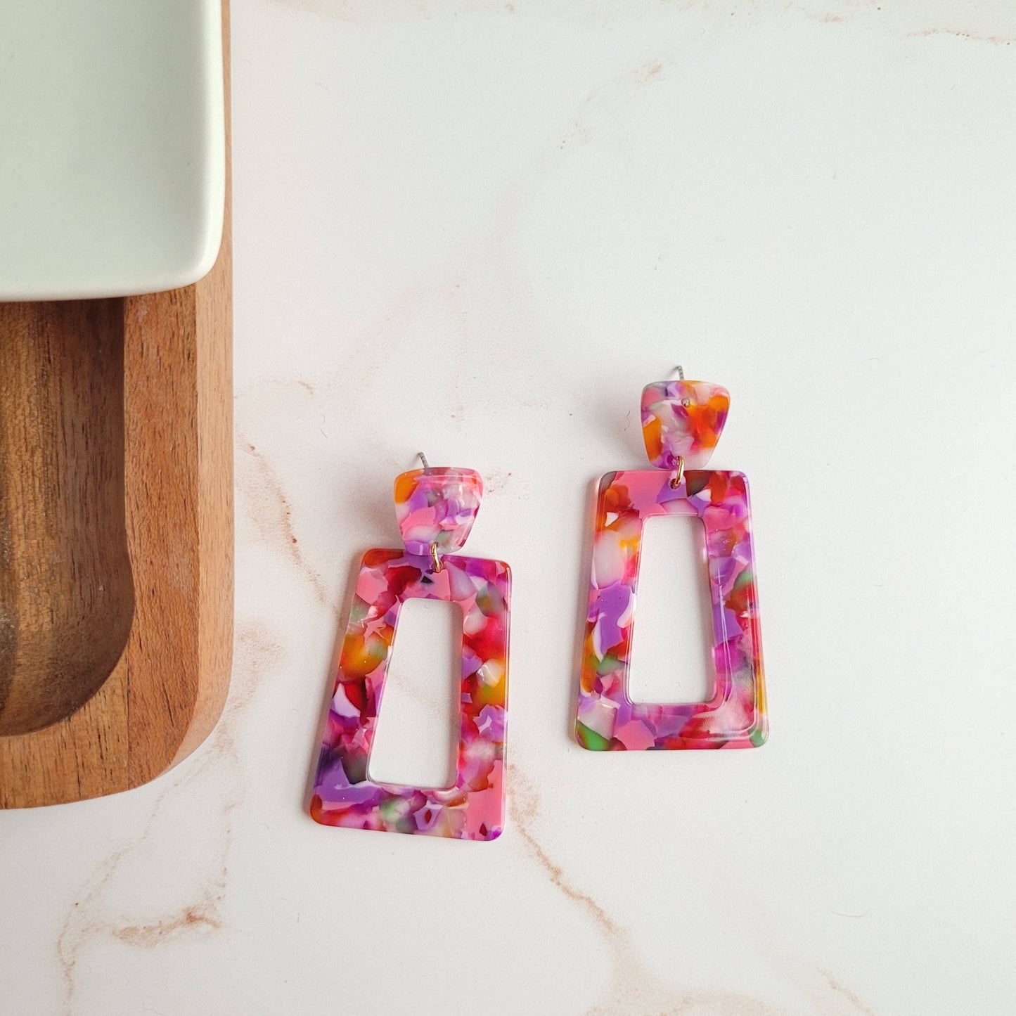 Avery Earrings - Paradise Pink