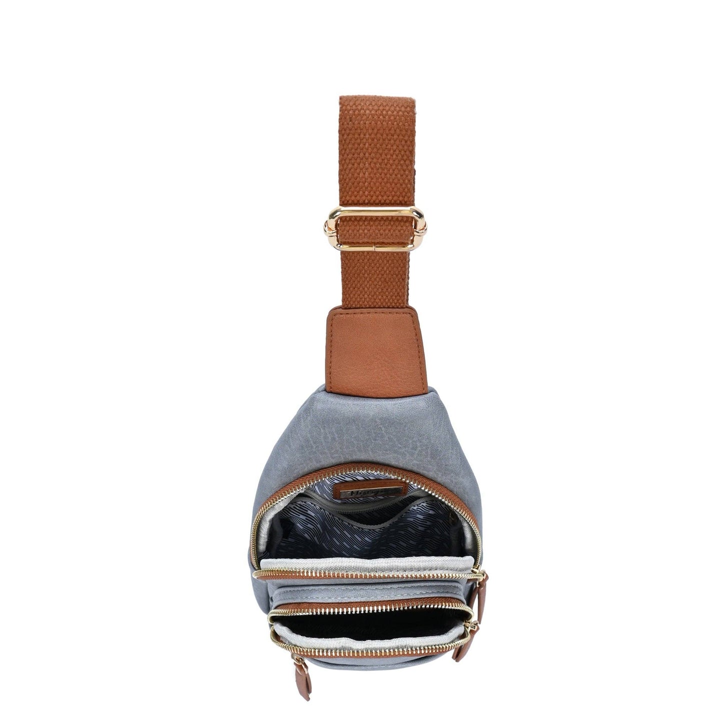 Tasha Multi Zip Compartment Sling Bag