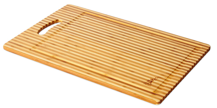 Honey Stripe Carving Board with Handle &amp; Gravy Groove