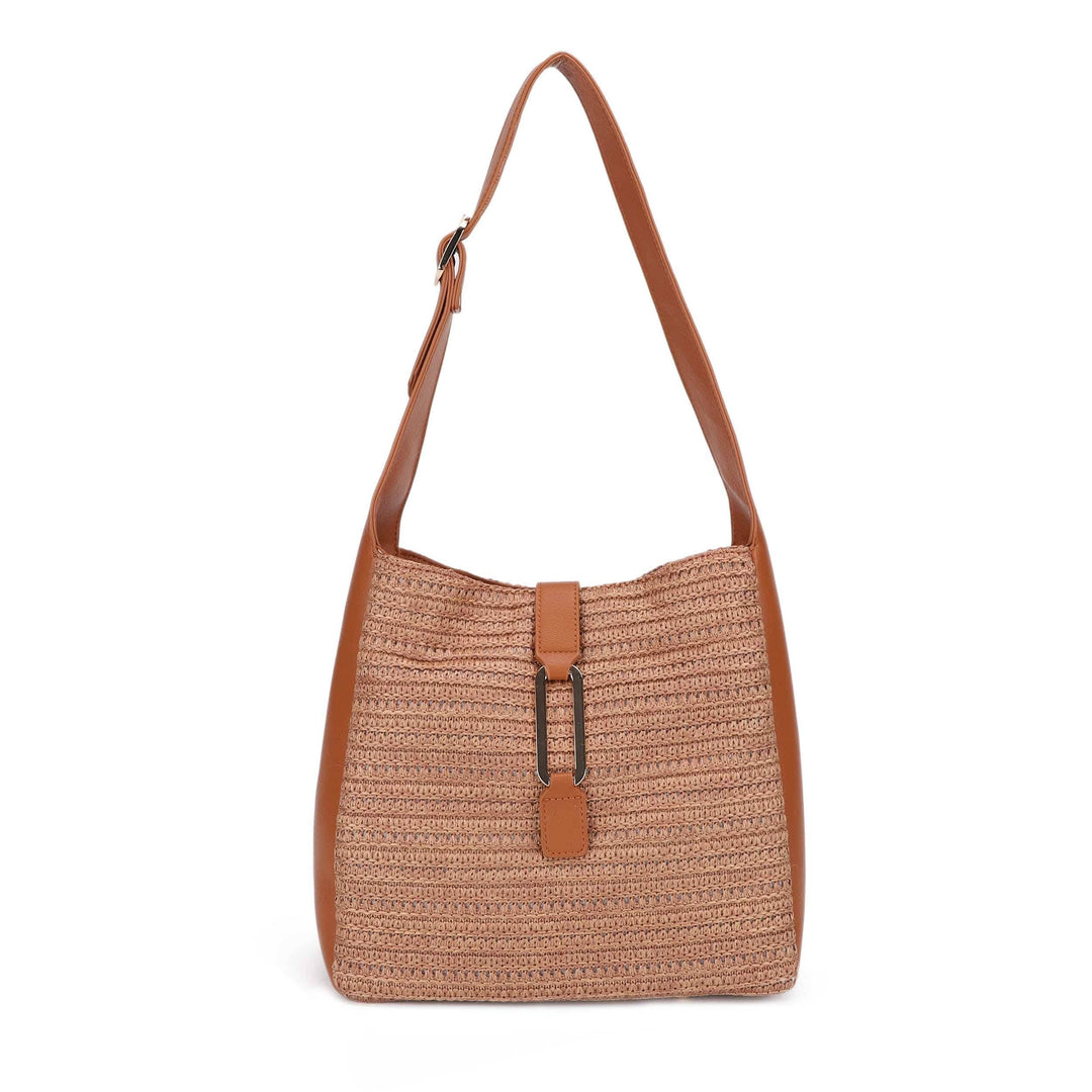 Arla Straw Hobo Tote
