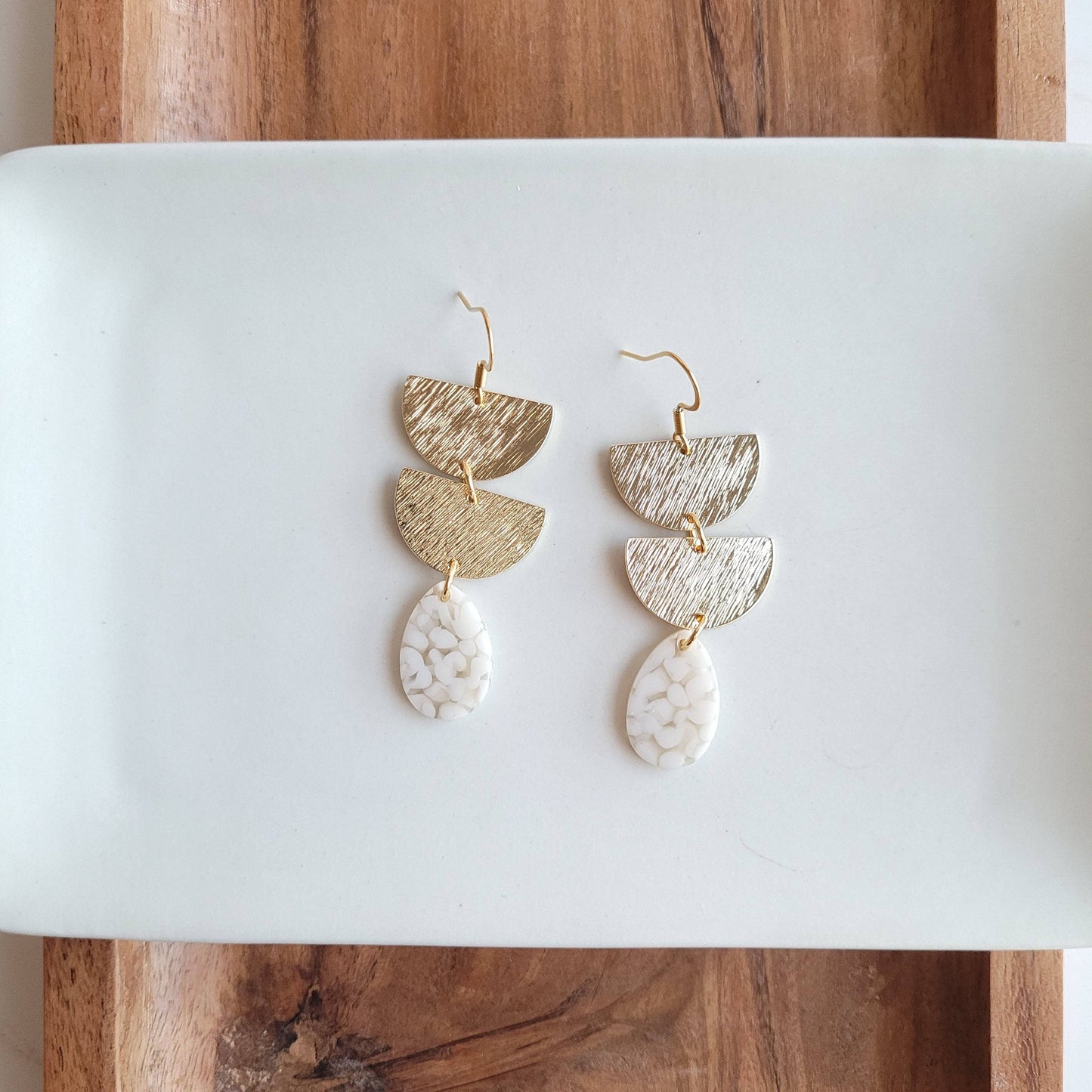 Aria Earrings - Pebble // Spring, Summer