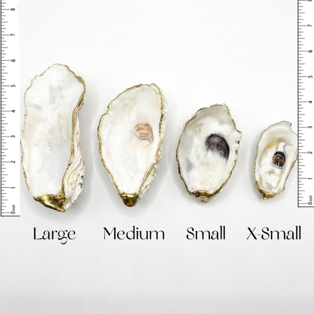Hydrangea Harbor Ring Oyster Dish|Gold