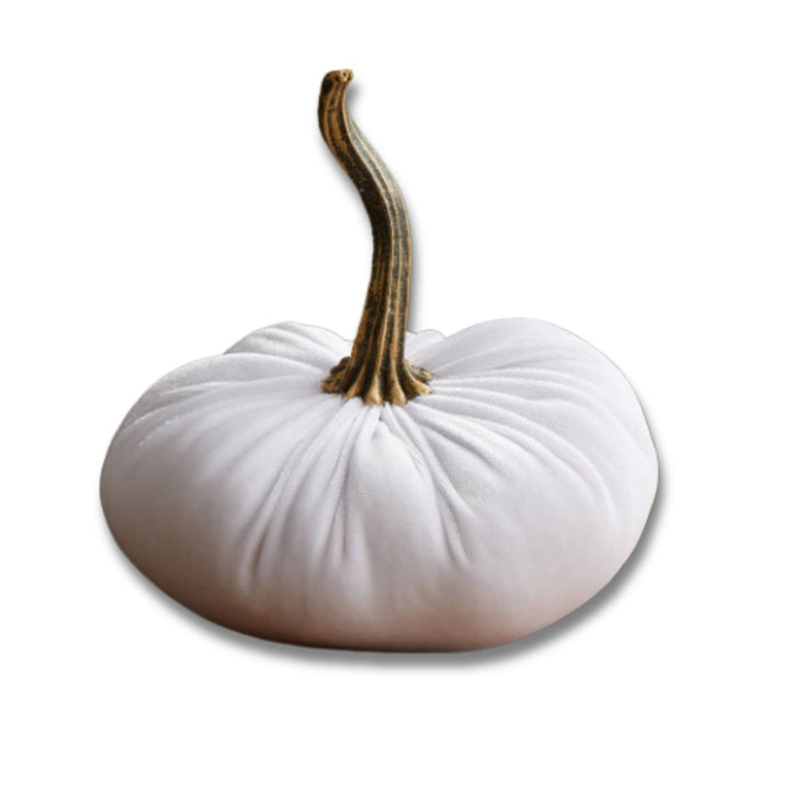 Single &amp; Stacked Velvet Pumpkins