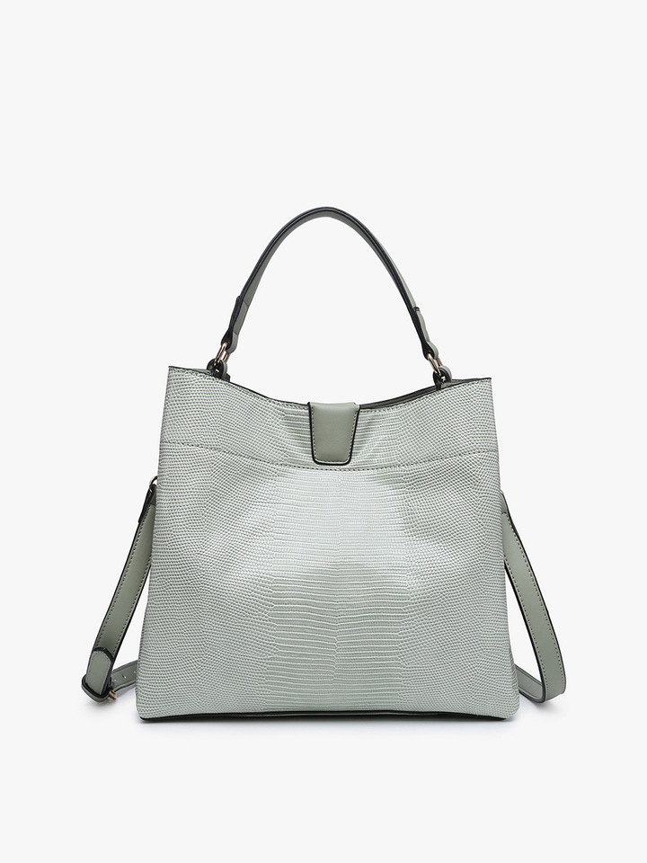 Tati Lizard Monogrammable Satchel