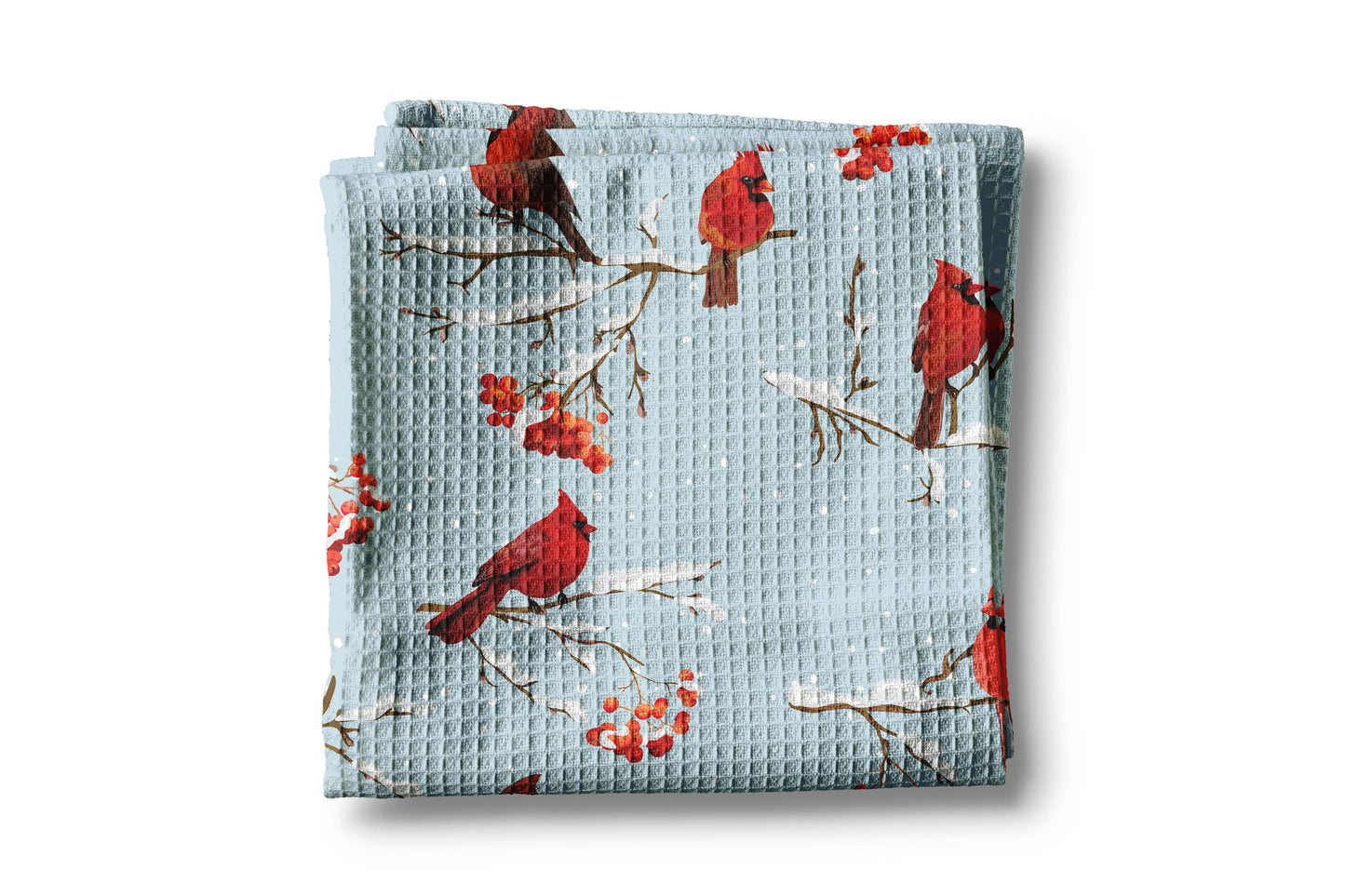 Cardinal Christmas Kitchen Towel