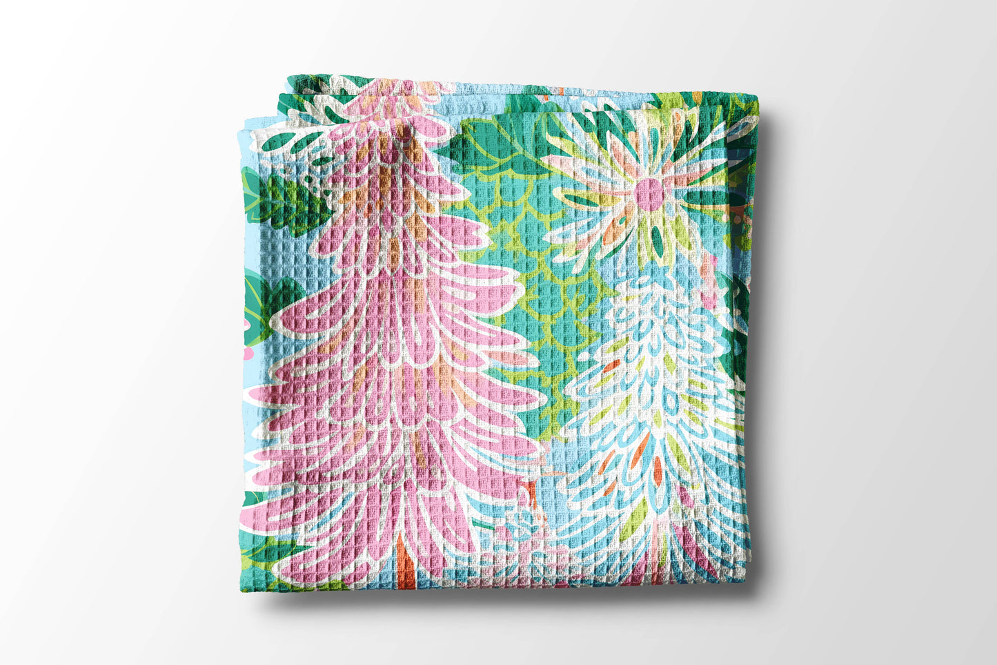 Preppy Beach Christmas Kitchen Towel