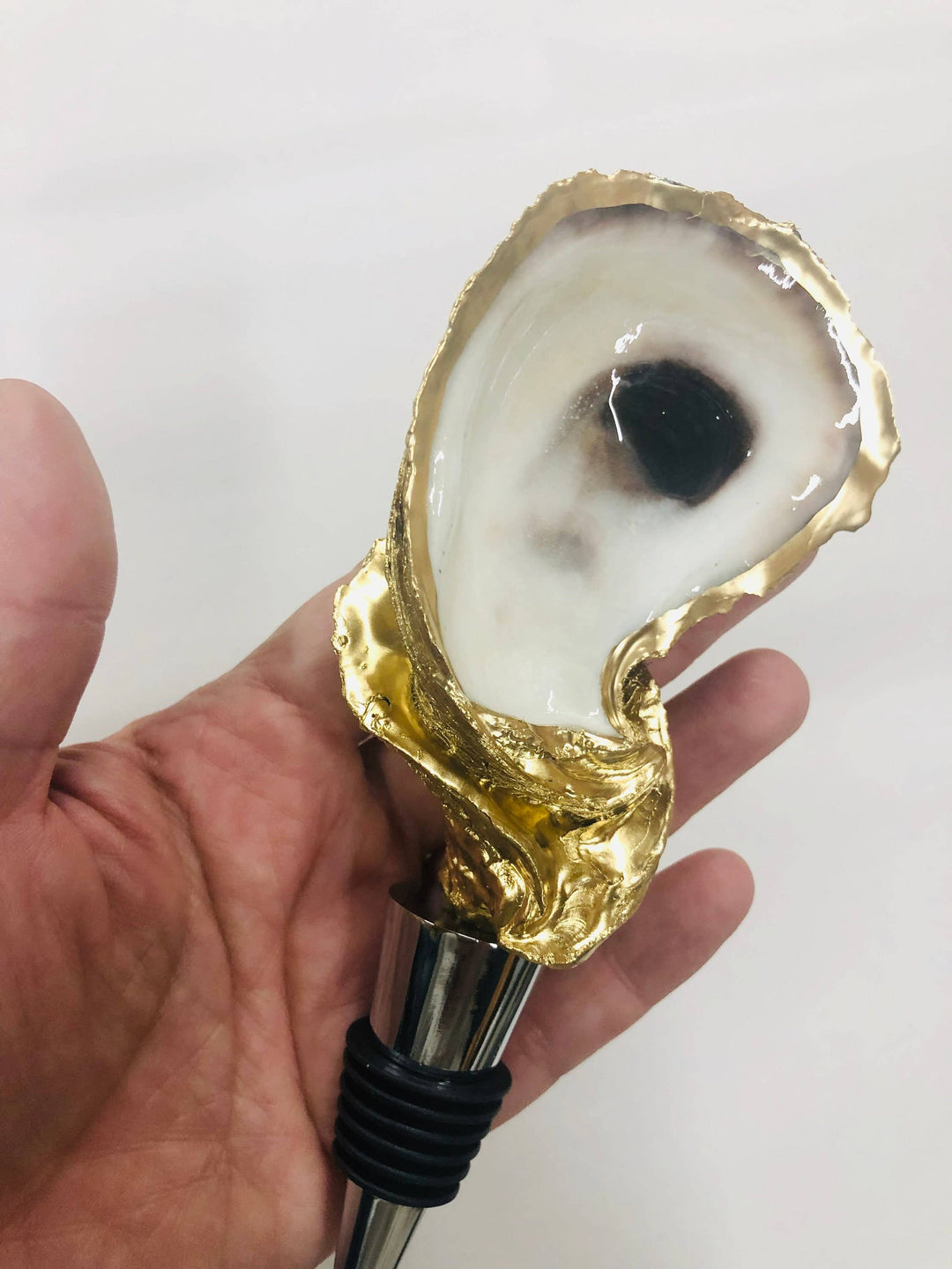 Oyster Wine Stopper--Octopus Print
